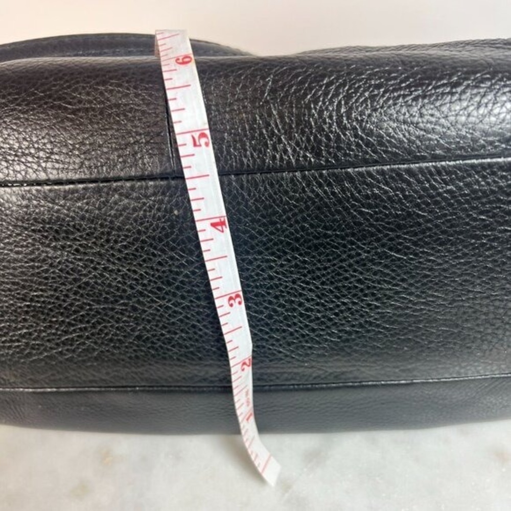 Coach Madison Black Leather Double Zip Satchel Cross Body Bag‎ Purse 2014 - Picture 12 of 12